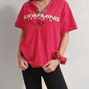 georgia swimming quarter zip